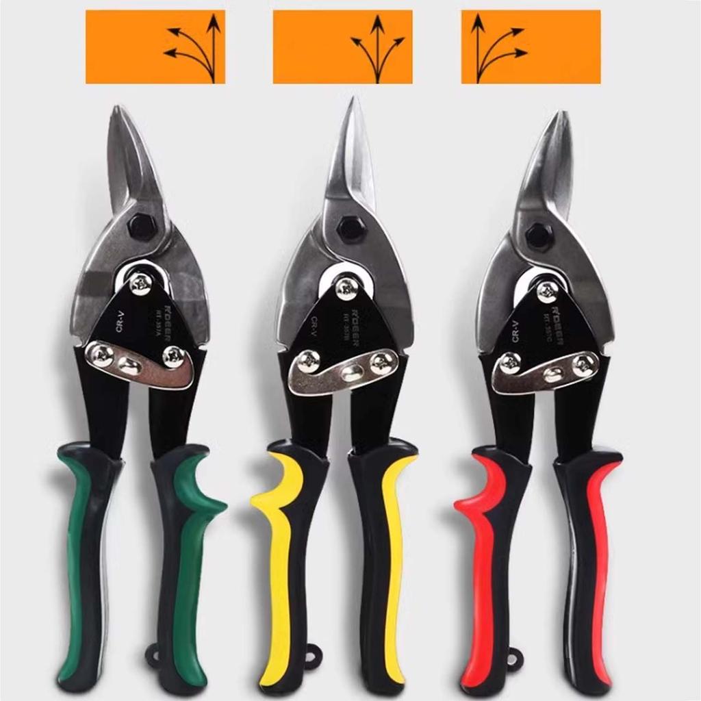Industrial Grade Metal Sheet Aviation Scissors, Multifunctional Wire Mesh Stainless Steel Tin Cutting Shears