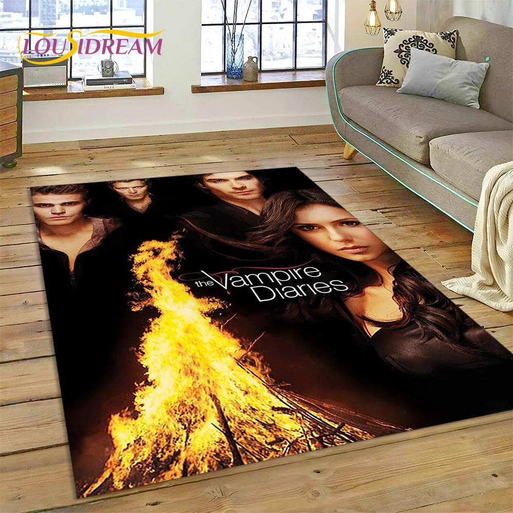 The Vampire Diaries Damon Salvatore Carpet Rug for Bedroom Living Room Home Sofa Decoration,Children Game Large Decor Floor Mat