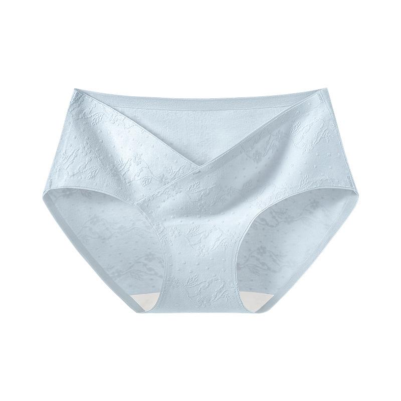 Damen Frühling und Herbst Baumwolle Jacquard Antibakterieller Schritt Schwangere Frauen Verlängerter Schritt Unterwäsche
