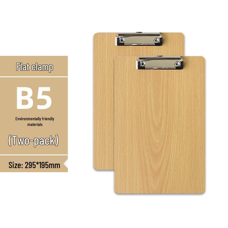 Set di 5 Cartelline A4 con Portapenne, Blocco da Scrittura A5, Cartellina in Legno A3 e Porta Menu