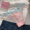 Transparent Lace Flower Panties Bow Women Underwear Sweet French Style Briefs  Gifts
