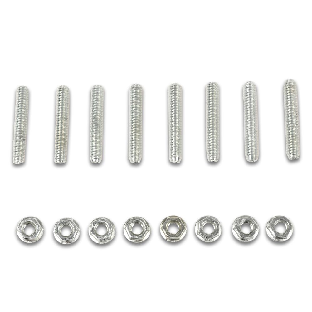 

Auto SBC Stainless Steel Valve Cover Stud Bolts Kit Compatible with 265/283/302/305/327/350/400 SB Chevy Engines 1955-1986 8pcs Valve Cover Stud AMZ Fulfillment