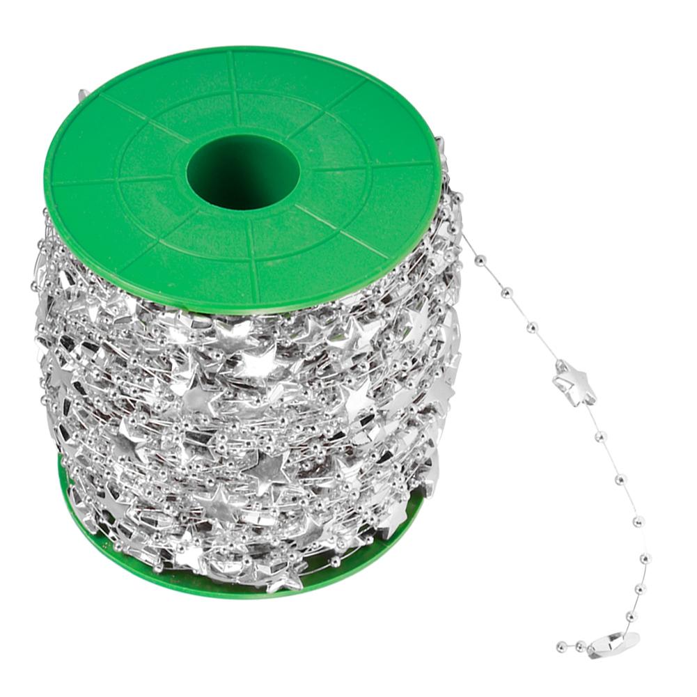 Girlanda z koralików i sztucznych pereł w kształcie gwiazdek DIY na choinkę, bukiet weselny