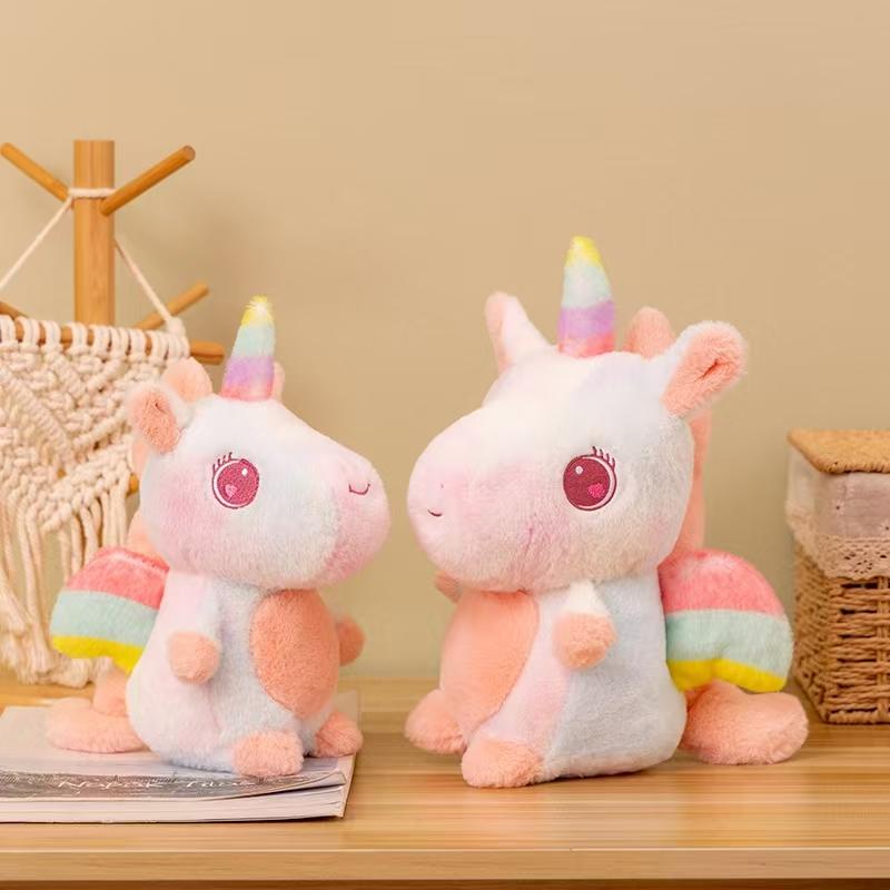 Colorful Winged Unicorn Plush Toys Unicorn Plush Animal Doll Plush Toy Pegasus Toy Christmas Gift For Children Girls