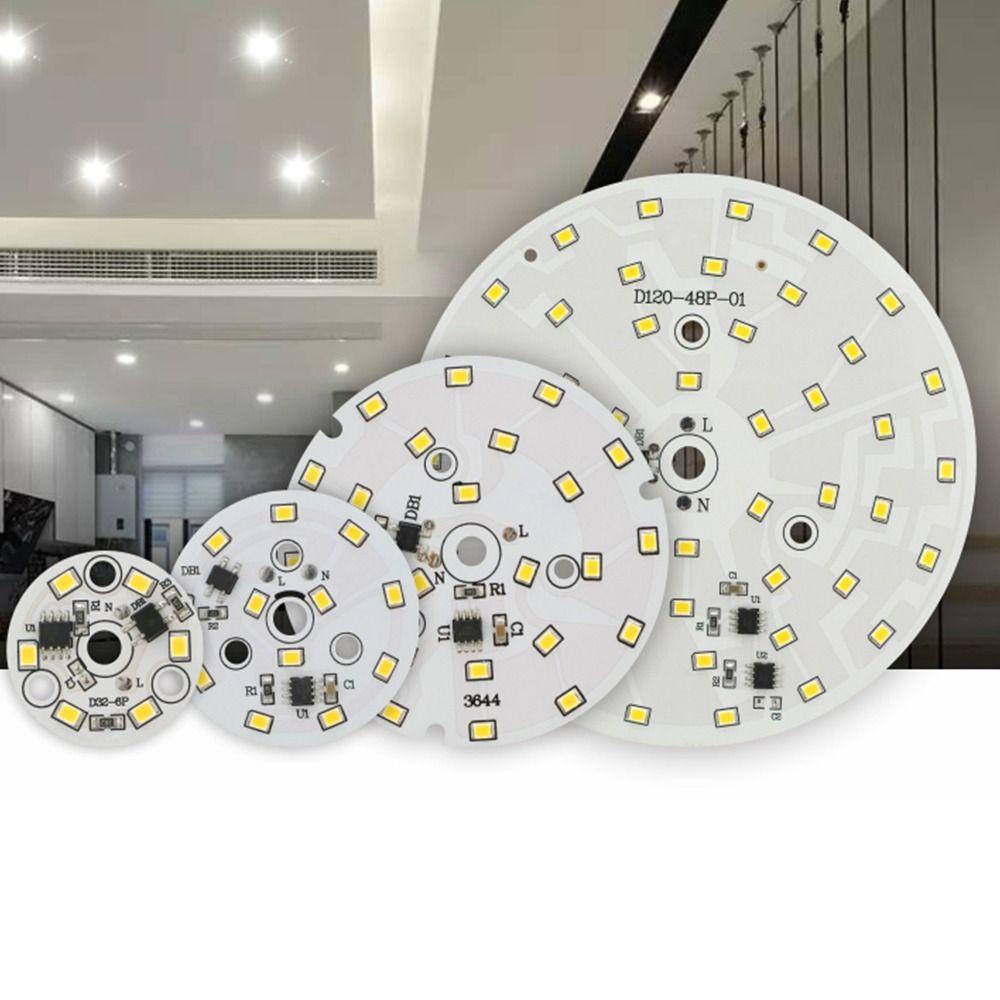 

white 220V-240V Bulb Chip Round Patch Lamp Plate Light Chip LED Chip LED Downlight Chip Lamp Bead