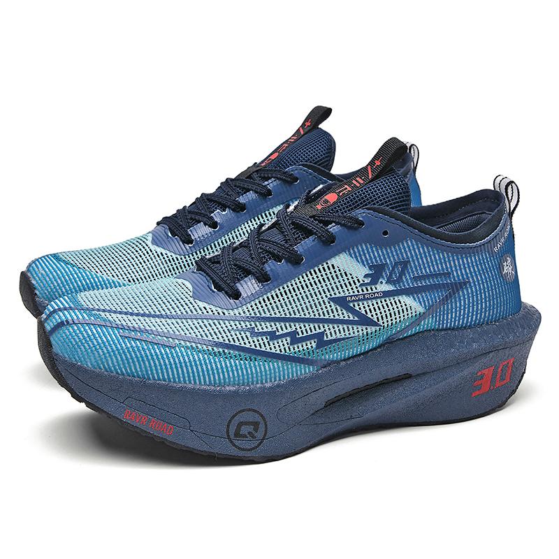 Sneaker Mesh Ventilated Tennis Shoes Professional Outdoor Training Footwear Women'S Carbon Board Road Running Shoes Cushioning