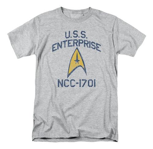 Unisex shirt Cotton Oversize Large Size New Camiseta Para Adultos Licenciada Star Trek Uss Enterprise Nc