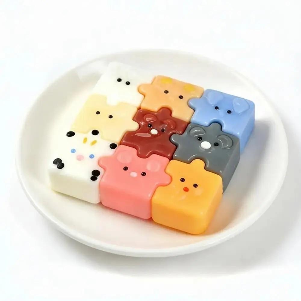 Creamy Soft Puzzle Squeeze Toys Cartoon Animals Pinch Le Toy Decompression Sensory Toy Kids Adults