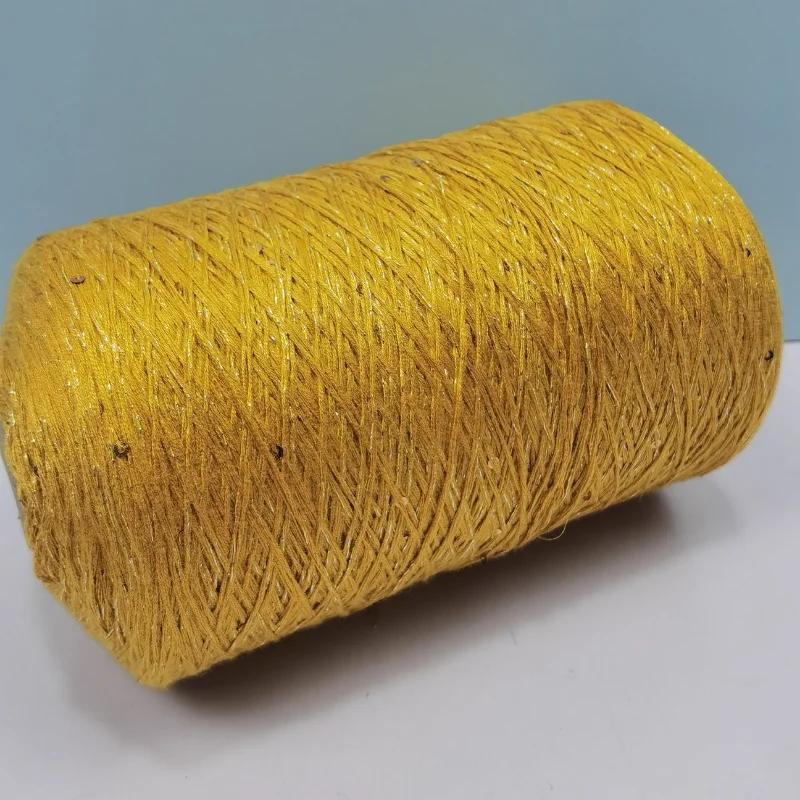 Glitter Mulberry Silk Cotton Thread 500g/Roll Glitter Bead Silk Lace Thread Soft Silky Spring/summer DIY Hand-woven Thread