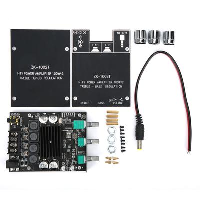 Placa Amplificadora de Potência Bluetooth 50Wx2 Placa Amplificadora de Áudio Subwoofer Bluetooth 5.0 Estéreo