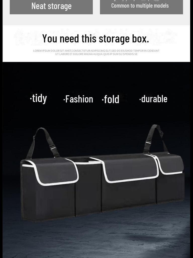 Multifunktionale faltbare Aufbewahrungsbox für den Kofferraum, Hängetasche