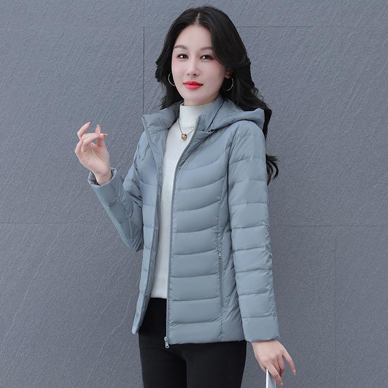 

Women s Lightweight High-End Hooded Down Jacket, New Style 2024 Winter Coat Medium