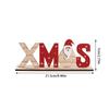 Christmas Wooden Santa Claus Snowman Snowflakes Letter Decoration Table Ornament Letters Sign Christmas Party Decoration