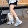 Leather mesh breathable dad shoes women's 2025 summer new versatile lightweight fashion ultra-light bottom casual sports shoes