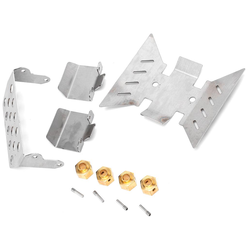 Ochranný podvozok z nehrdzavejúcej ocele s 8mm konektorom pre RC auto AXIAL SCX10 III AXI03007