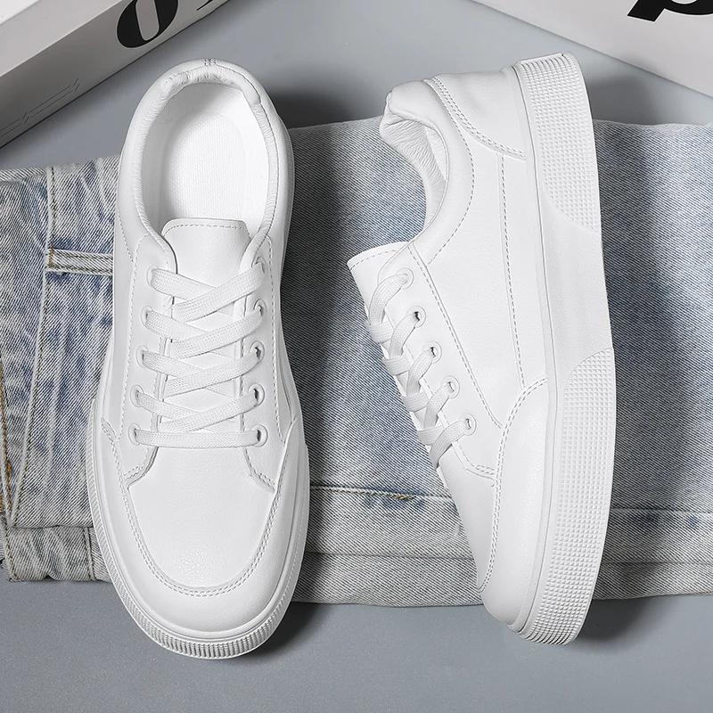 Men's Shoes Spring and Summer Canvas Breathable Casual Board Shoes Men's 2024 New Fashion Trend Low White Shoes Sneakers