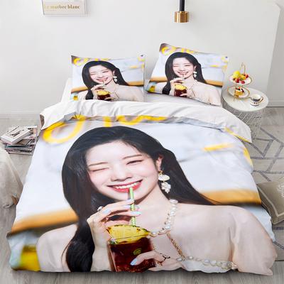 Korean Actress Bedding Set Single Twin Full Queen King Size Beautiful Bed Set Aldult Kid Bedroom Duvet Cover Sets 3D Print 034