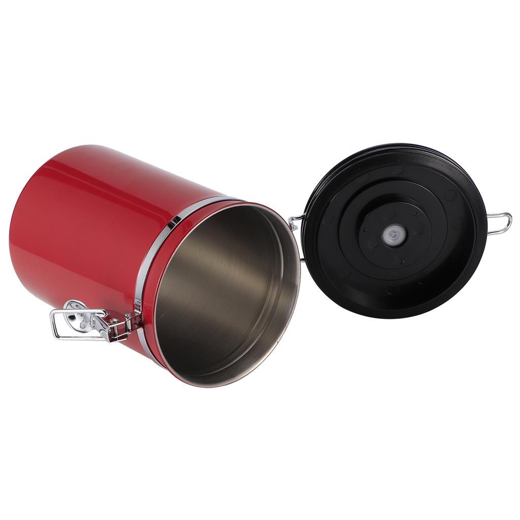 Stainless Steel Sealed Tank MoistureProof Coffee Bean Tea Storage Pot with Air Evacuation Valve