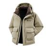 Unisex Hooded Down Jacket - Men's Casual, High-Quality, Versatile Outerwear