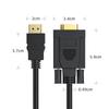 HDMI-Compatible to VGA  Male 1080P 60Hz HD Compatible Cable to VGA Adapter Digital to Analog for Computer Laptop 1.8M