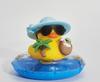 New! New! Car Dashboard Ornaments Summer Little Yellow Duck Coconut Skateboard Hat Rubber Squeeze Duck Cute Car Decoration