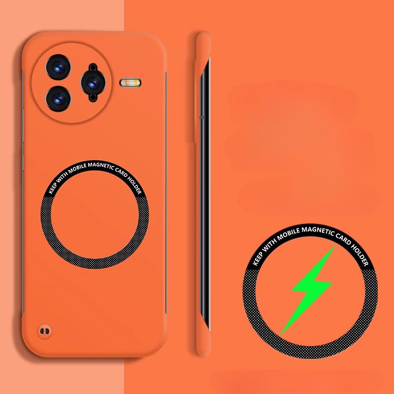 

Для POCO F7 Ultra чехол для Magsafe Magnetic Frameless Hard PC Cover Xiaomi POCO F7 Pro F7ultra Wireless Charging Phone Shell For POCO F7 ultra оранжевый