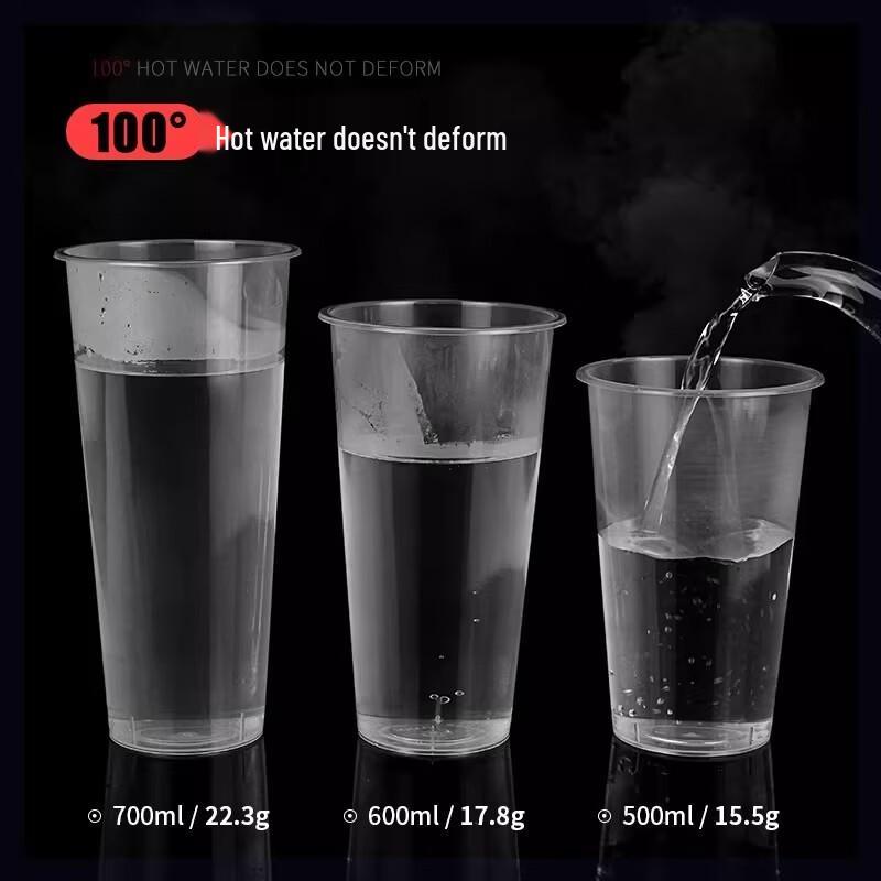 Disposable Frosted PP Cups with Leak-Proof Lids