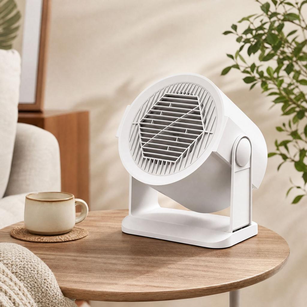 Small Desktop Heater for Home Use with EU Plug, Personal Heater