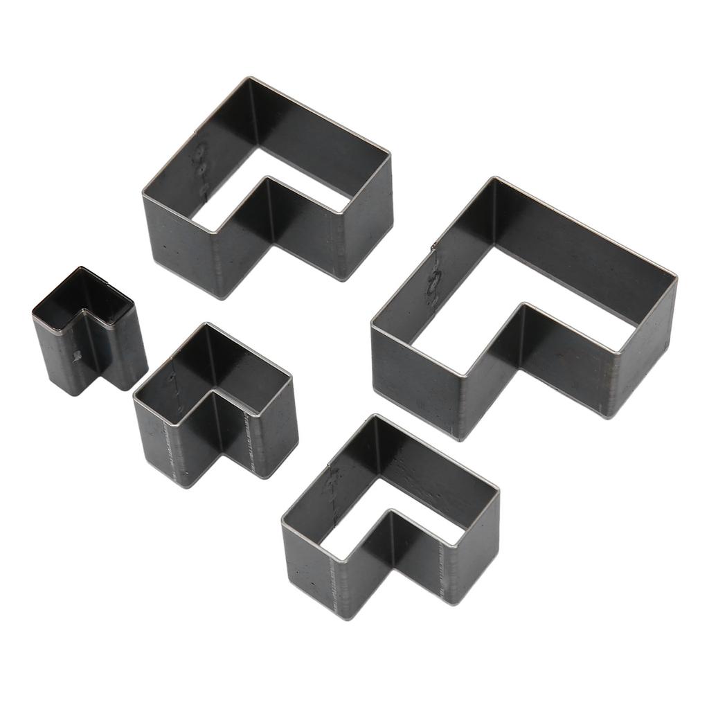 5Pcs Leather Die Cutter Hollow Assorted Size High Carbon Steel Leather Cutter Punch for DIY Handicraft Clay