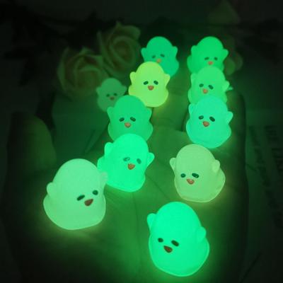 5 Stück Mini-Geisterfiguren aus Kunstharz, niedliche im Dunkeln leuchtende Geister-Gartendekoration für Zuhause, Party, Festival, Halloween-Dekoration