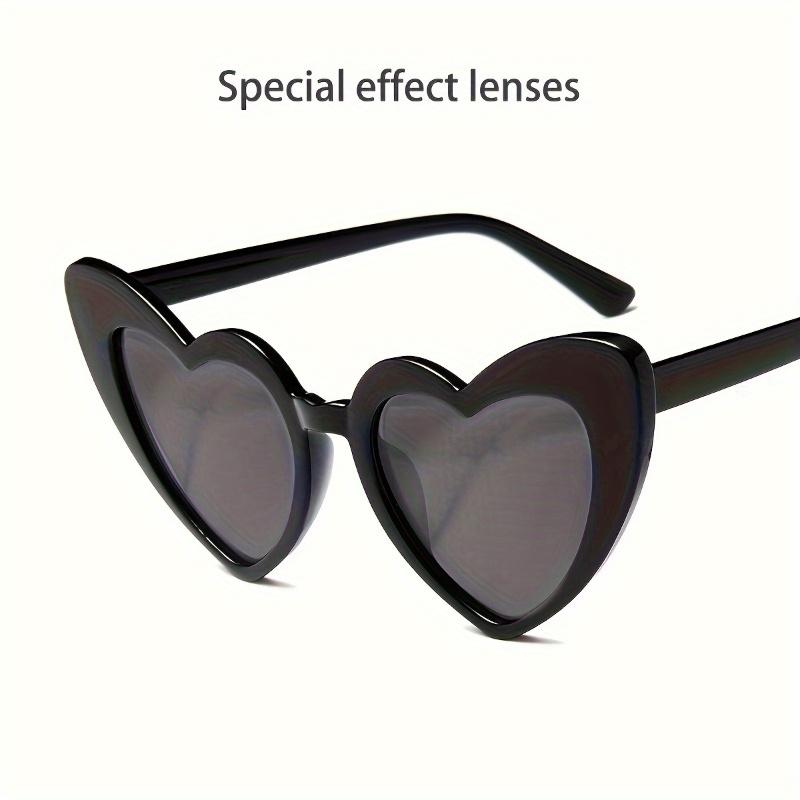 Festive Love Heart Light-Up Sunglasses - Stylish Novelty Glasses Perfect For Christmas & Parties Suitable For Decoration Women