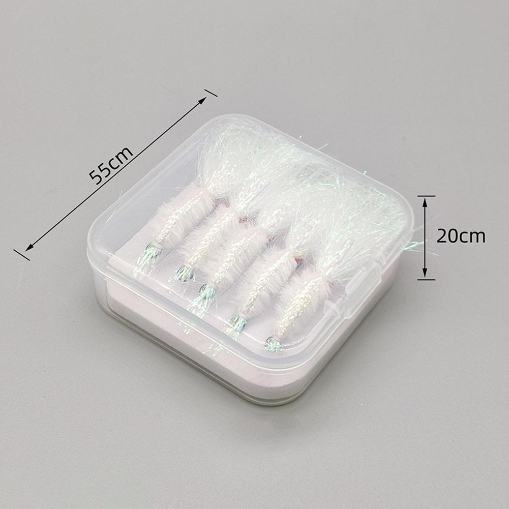 Bait Fly Hook Ice Shrimp Lure 2g/pcs 4/6/8/10/12/14