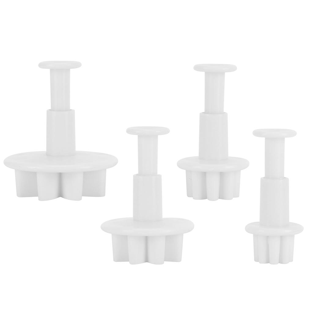 4Pcs Cake Decorating Molds Flower Pattern Fondant Cutter Mold DIY Baking Utensils