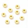 50Pcs Diy Jewellery Making Supplies Gold Plated Brass Flat Spacer Beads For Bracelet Making Jewelry Fittings