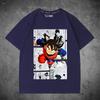Dragon Ball Wukong joint short-sleeved T-shirt male queen big hand-painted same men's and women's pure clothes loose halfsleeves