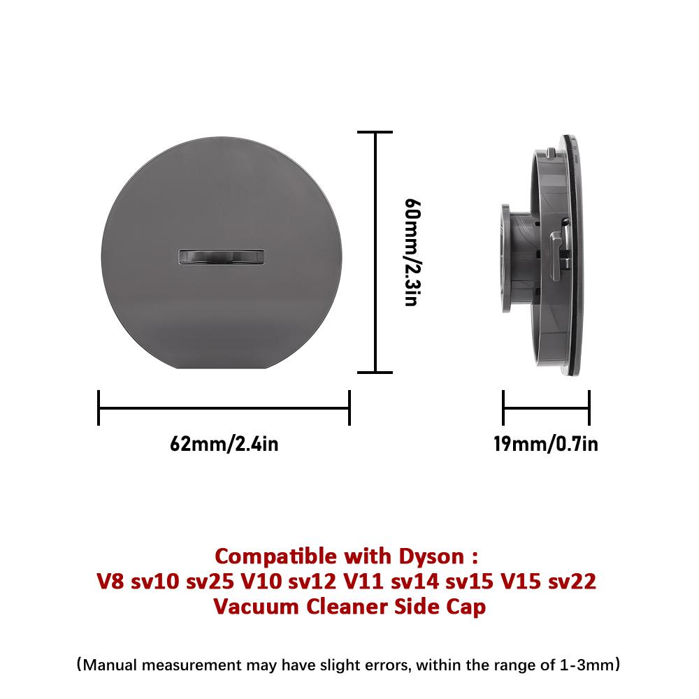 Accesorios de Cubierta de Extremo de Barra de Cepillo para Aspiradora Inalámbrica Dyson V7/ V8/ V10/ V11/ V15 de Accionamiento Directo