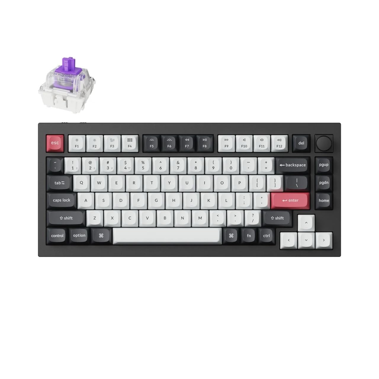 

Q1 HE QMK Wireless Custom Hall Effect Gateron Double Rail Magnetic Rapid RGB Hot Swap Windows Linux Compatible Carbon []Keychron Keyboard, Switch,