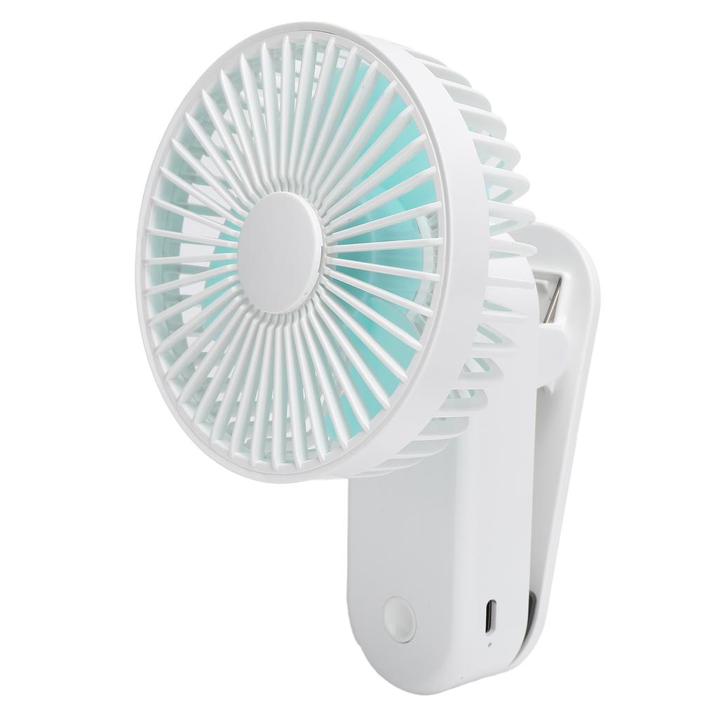 Clipon Desk Fan 3 Gears Wind Speeds Magnetic Small Portable Fan for Home Office