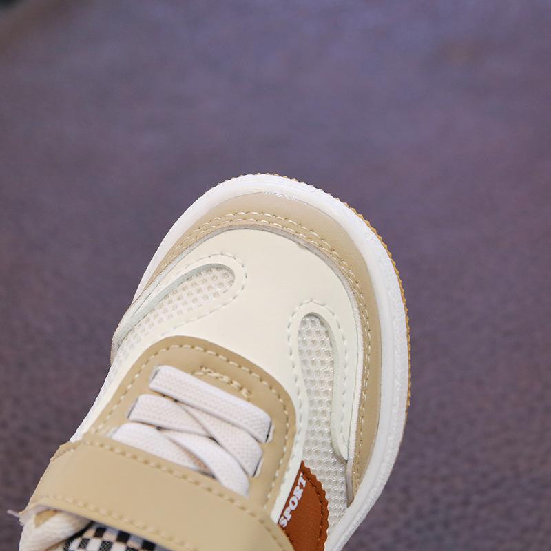 Foreign trade children's sports shoes breathable mesh shoes men's and women's little white shoes baby toddler shoes single shoes breathable and com