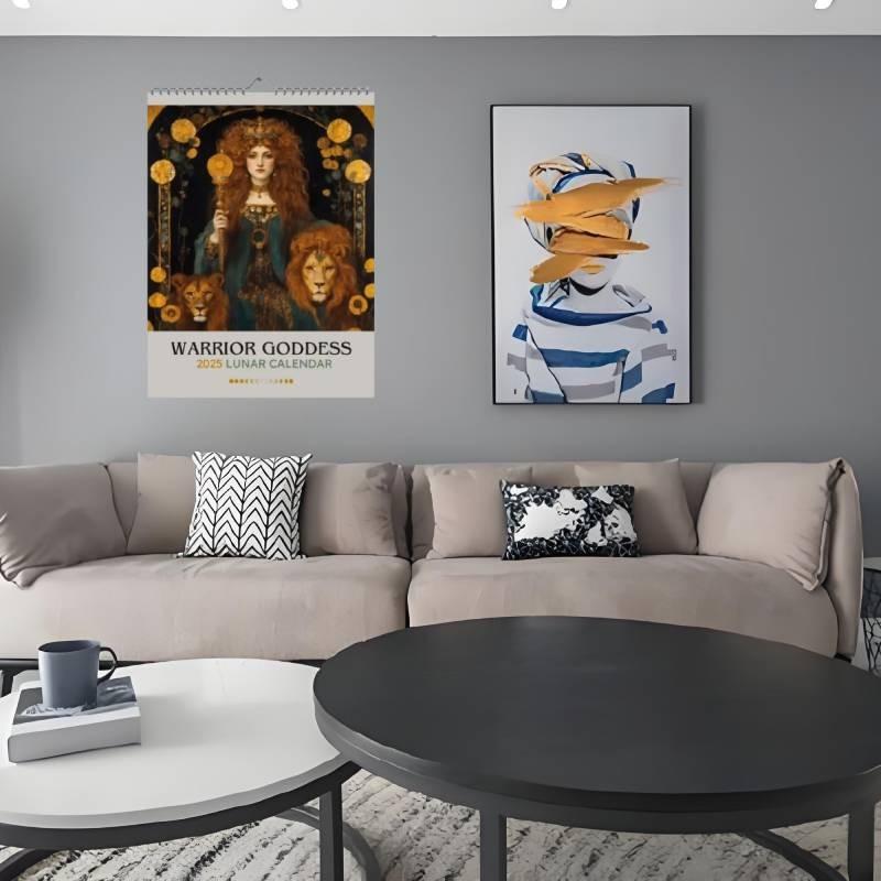 Goddess 2025 Worrior Calendar Fashion Cartoon Restaurant Decoration Calendar