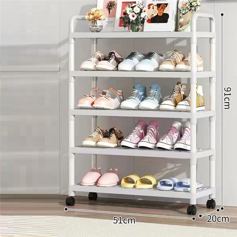 M-Modern-Freistehendes Schuhregal Einfaches Schuhregal Mehrschichtig Kleiner Schuhschrank Für den Eingang