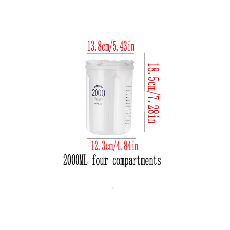 

1 шт. банка для хранения зерна и круп, пластиковая банка для хранения, кухонная бытовая упаковка для продуктов, коробка для хранения бобов и гороха M