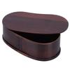 Portable Lunch Box Set Japanese Wooden Food Storage Container for Home Picnic 17x9cmPainted