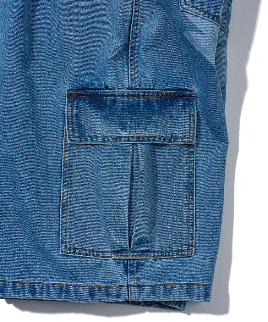 YOUHEE Layered Bermuda Pants_Blue