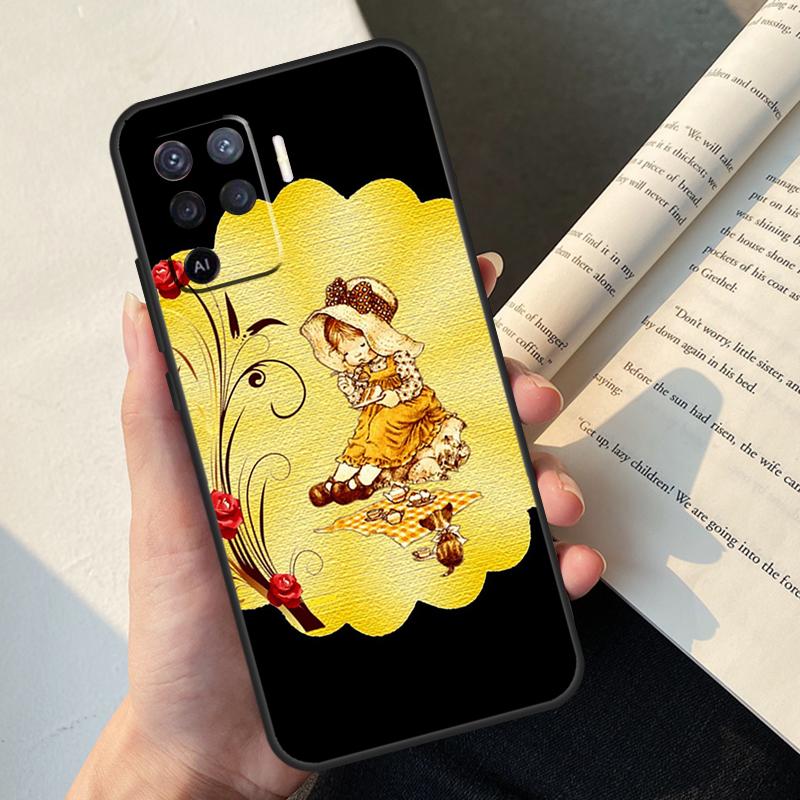 Sarah Kay Girl Case For Oppo A54 A74 A94 A17 A57 A77 A76 A16 A96 A18 A60 A80 A40 A38 A58 A78 A98 A15 A5 Pro