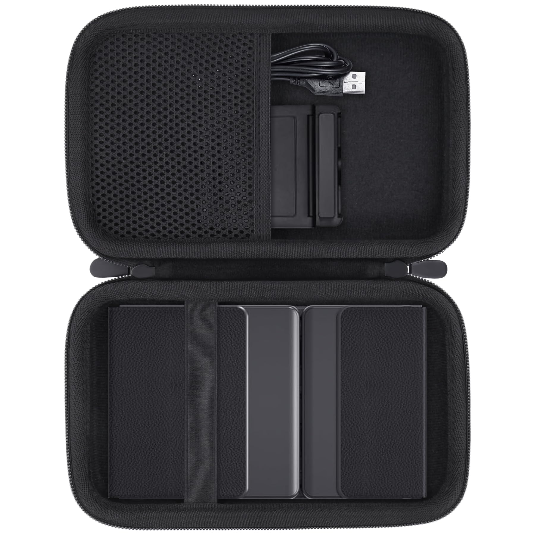 

(Aenllosi Storage Case) OmikamoEwin Wireless Foldable Bluetooth Keyboard with Touchpad for iPad, Black