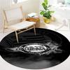 Sk Sturm Graz Crest Custom Name Round Area Rug Carpet Rug For Living Room Bedroom Sofa Playroom Decor Nonslip Floor Mat