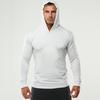 Muži Mikina s kapucí Dlouhé rukávy Jednobarevné Ležérní Slim Fit Měkká Bavlna Prodyšná Podzim Cvičení Muži Fitness Top Mikina s kapucí Sportovní oblečení