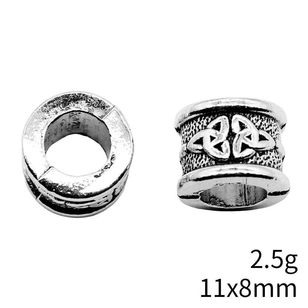 Bead Pendant Accesories Macroporous Big Hole Beads Loose Spacer Accessories Parts Metal Beads Accessories For Women