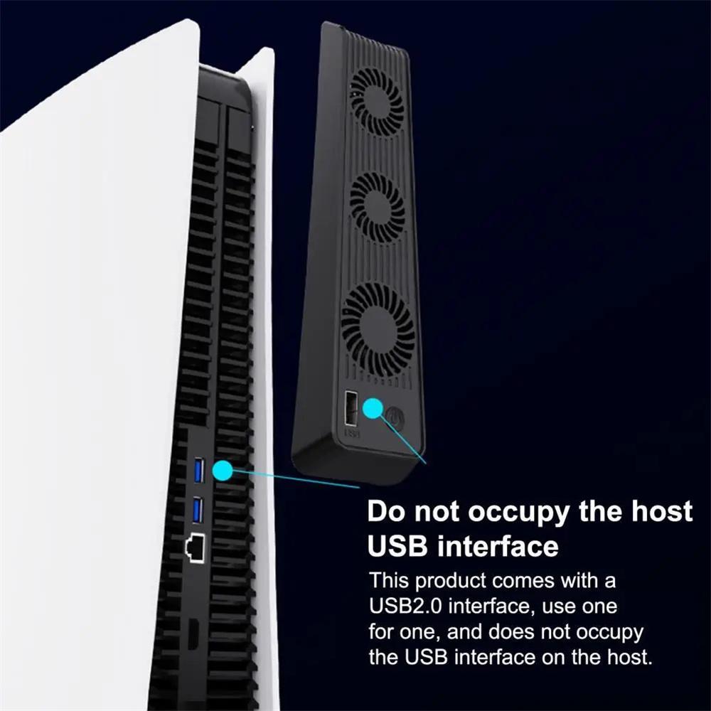 External Cooling Fan Cooler Game Accessories For PS5 PlayStation 5 Host Console
